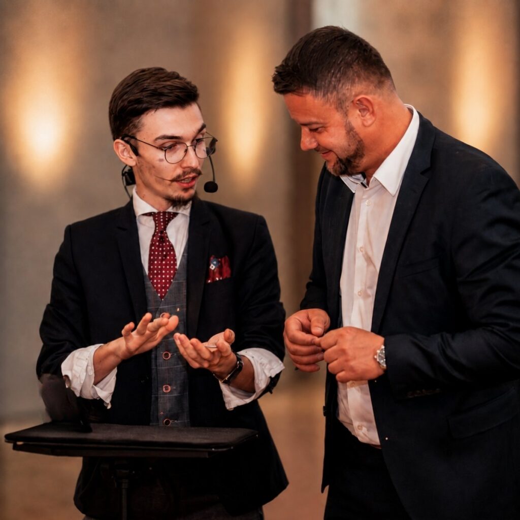 pokaz-magiczny-rafal-alabrudzinski-iluzjonista-wesela-rozrywka-weselna